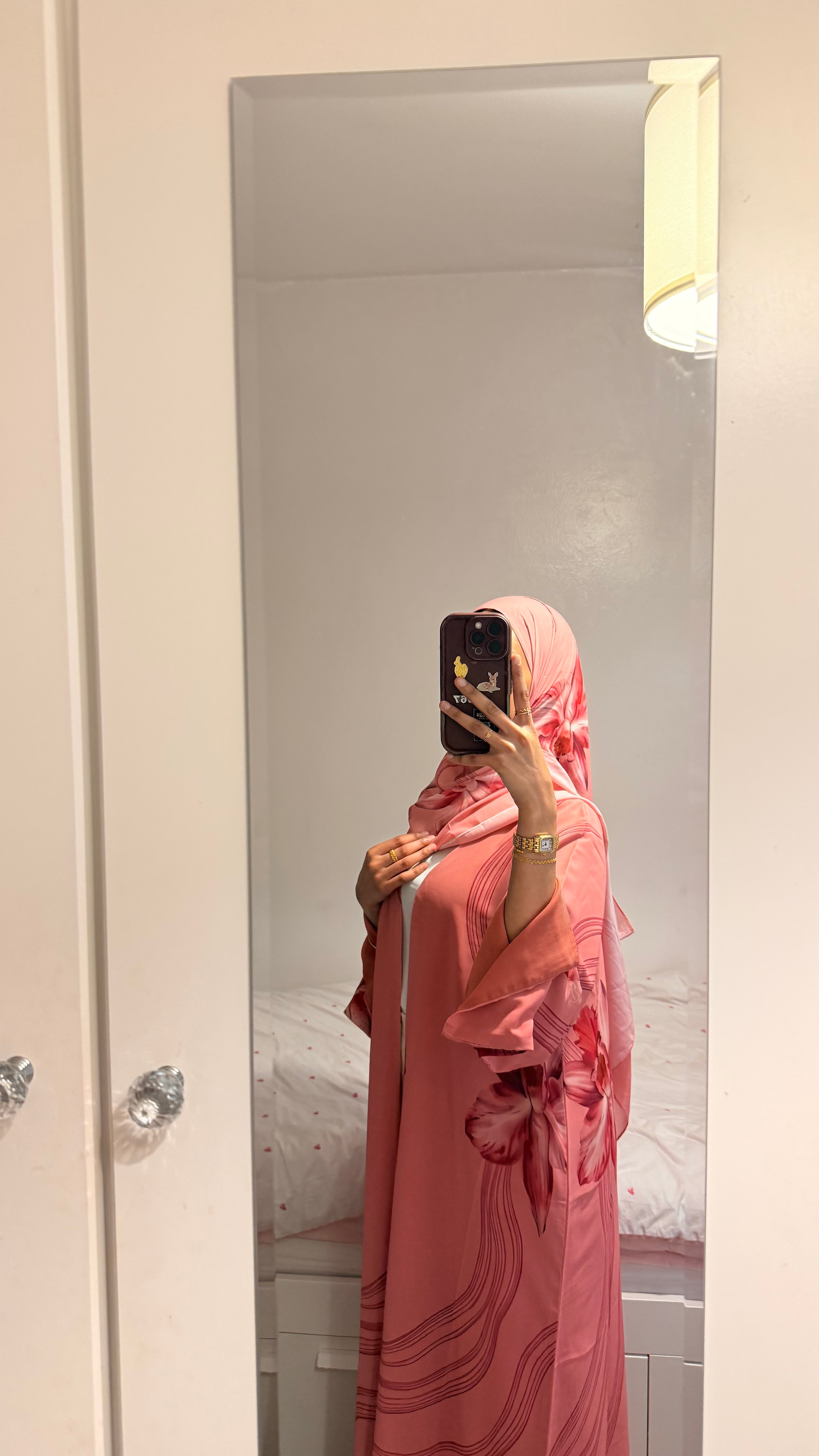 pink abaya summer
