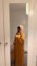 yellow summer abaya