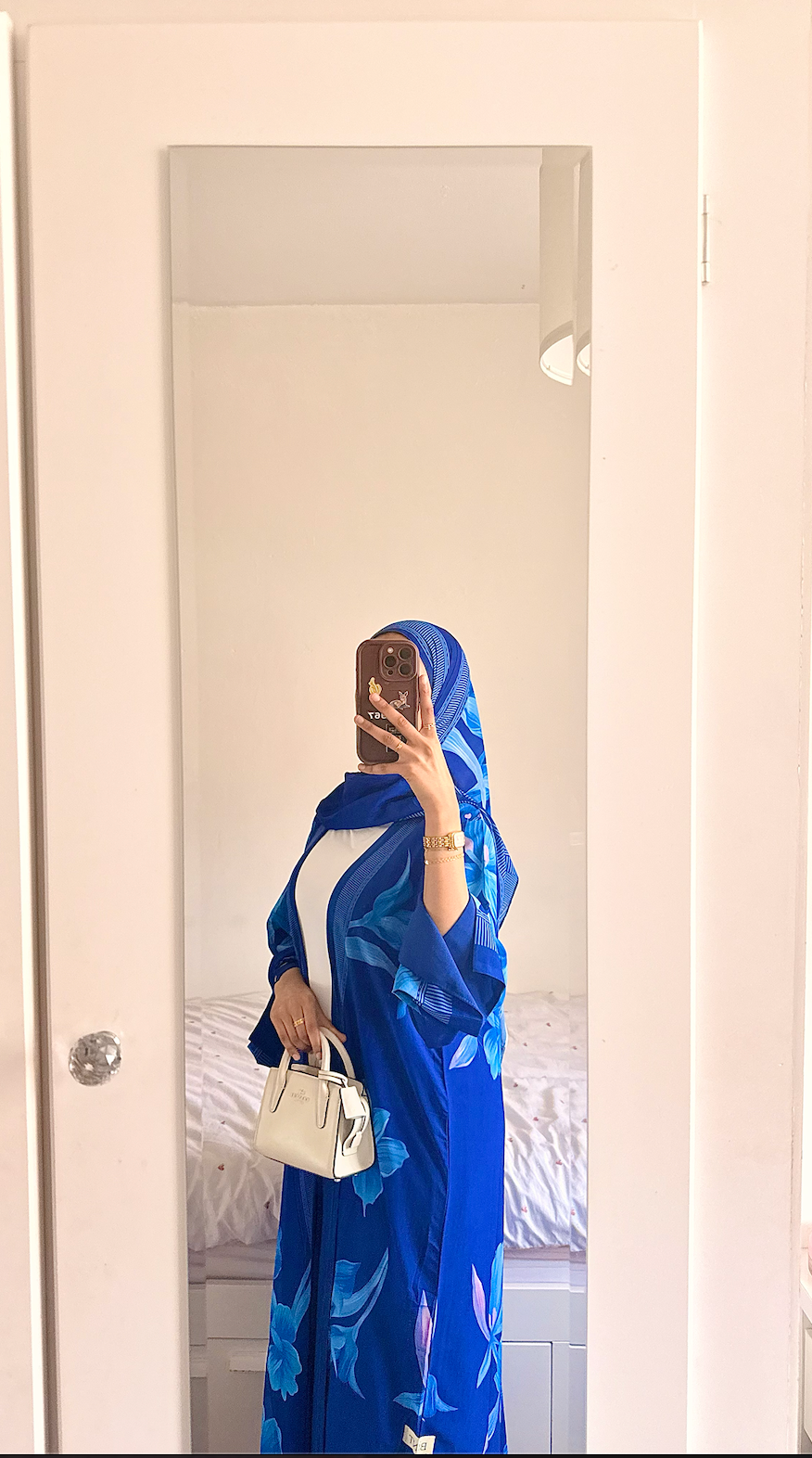 blue summer abaya